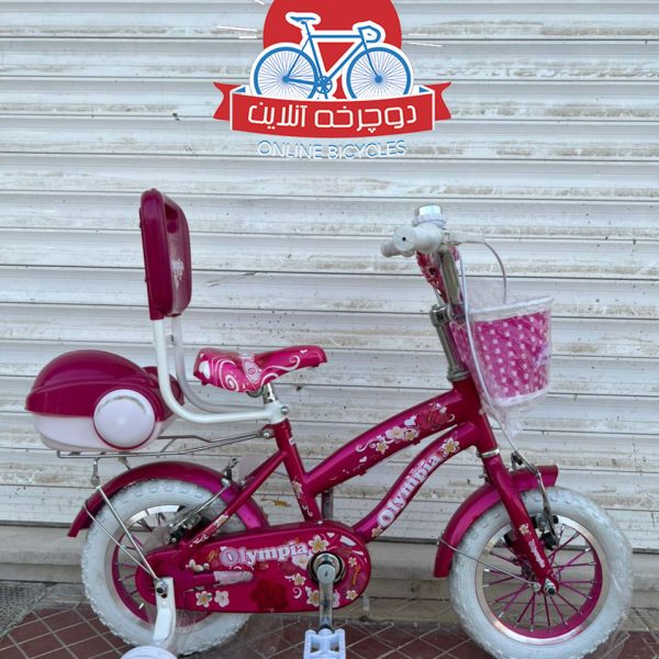 دوچرخه دخترانه المپیا مدل گل Flower سایز 12